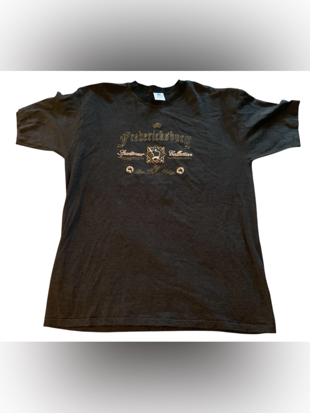 Vintage Fredericksburg Graphic Crewneck T-Shirt - Black, size XL